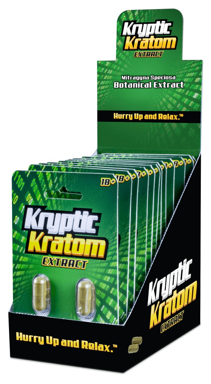 Kryptic Kratom Extract Capsules 2 Pack Caps Extra Strength Kratom