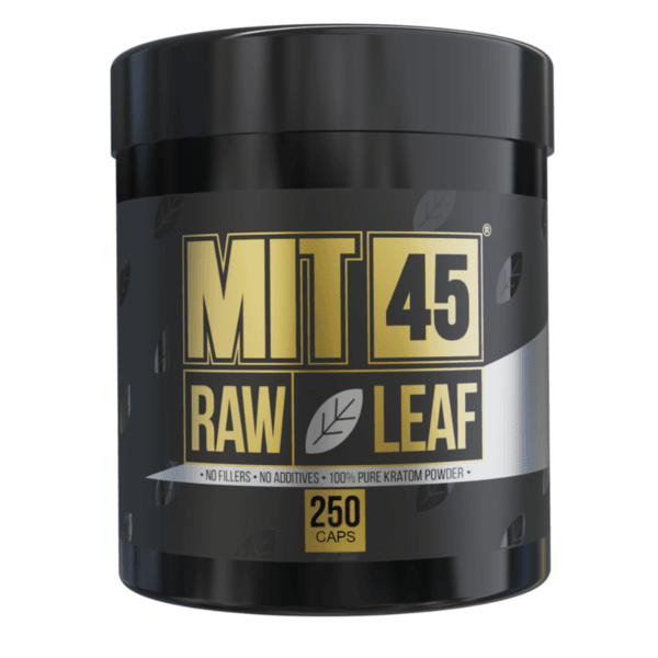 MIT45 Raw White Leaf 250ct Capsules. Progressive Discounts Available! - K-Chill Direct